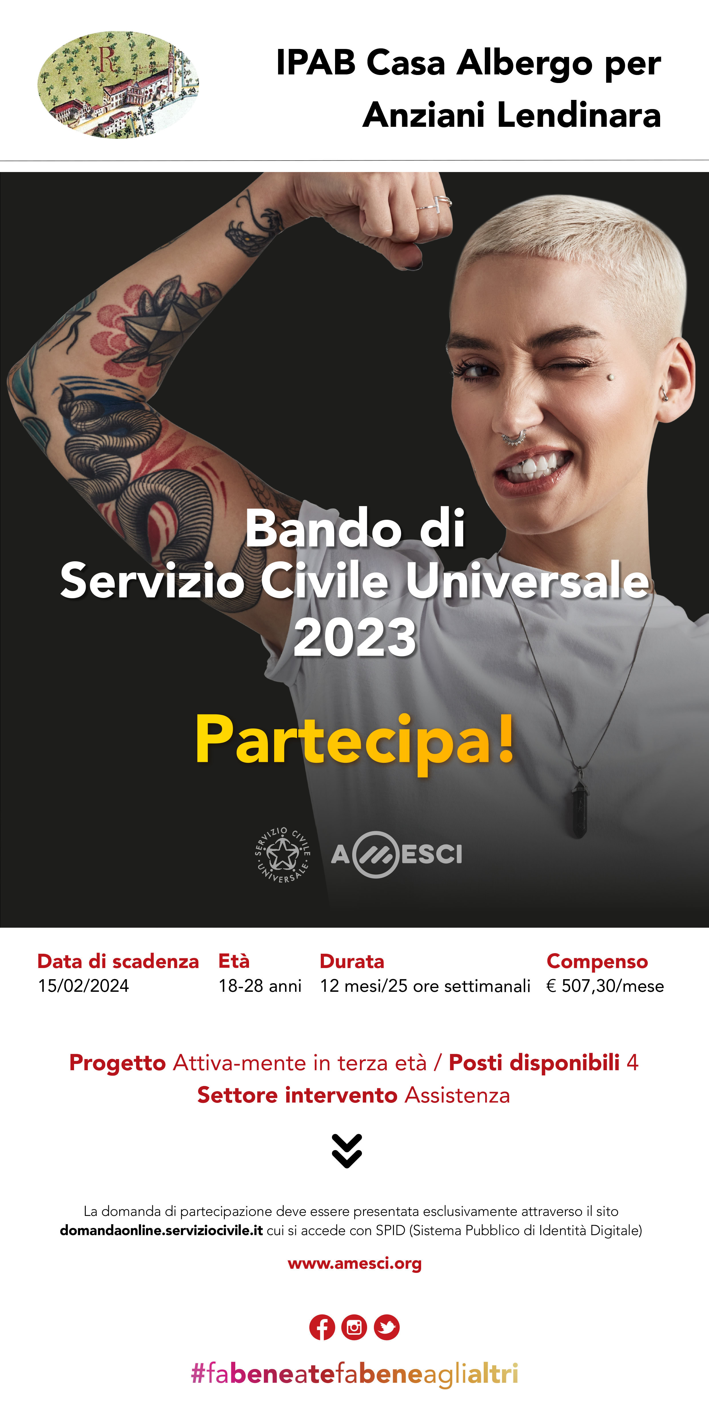 SERVIZIO CIVILE UNIVERSALE  “ATTIVA-MENTE IN TERZA ETA’”